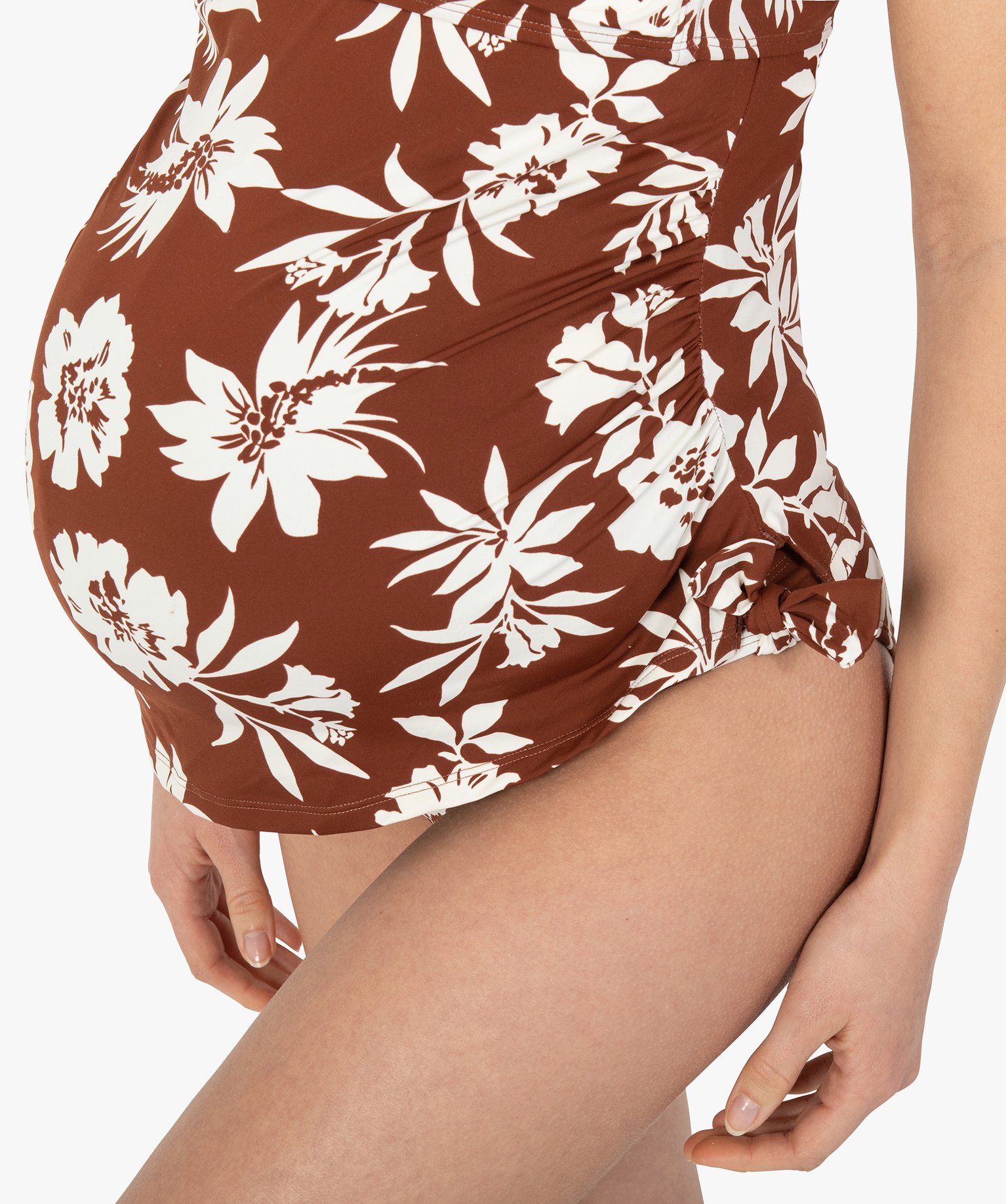 Maillot de bain de grossesse tankini à bonnets paddés imprime | GEMO