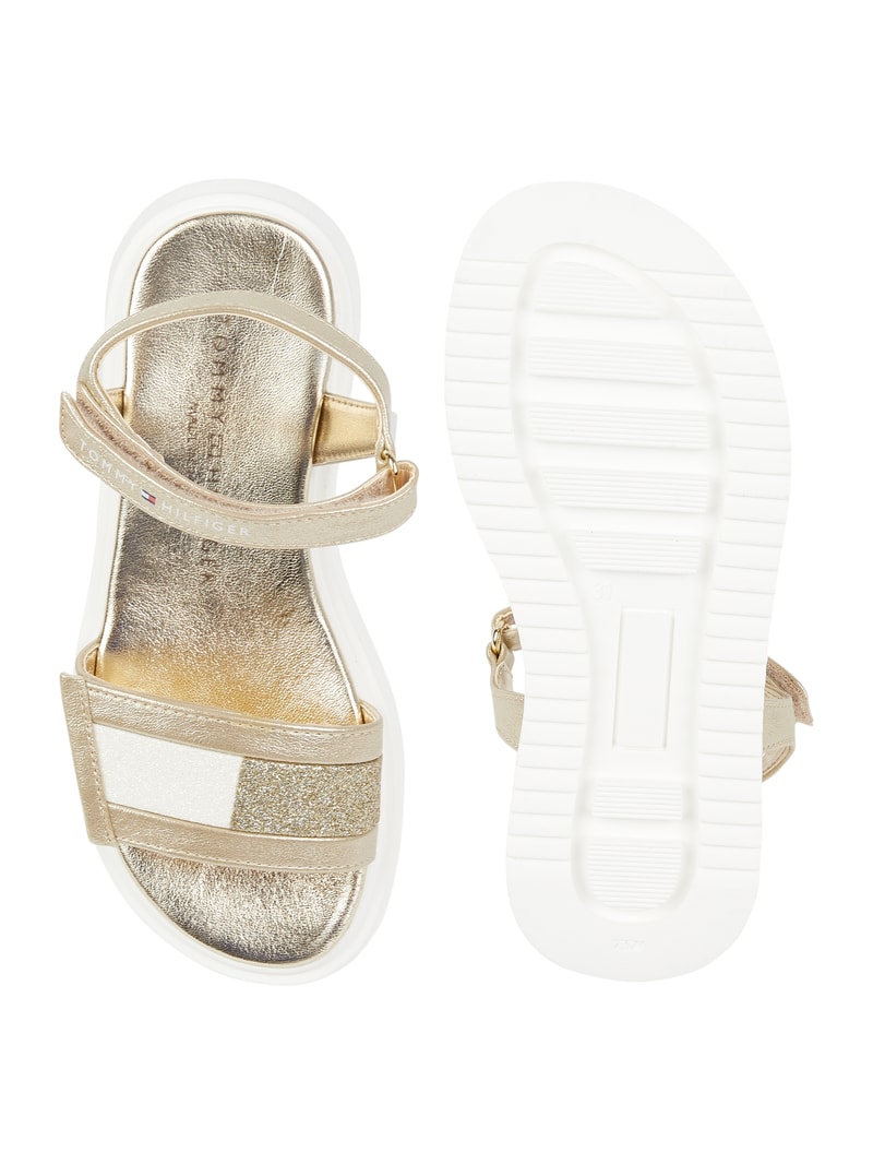 Sandalen in Metallic-Optik Modell 'Debora' in gold