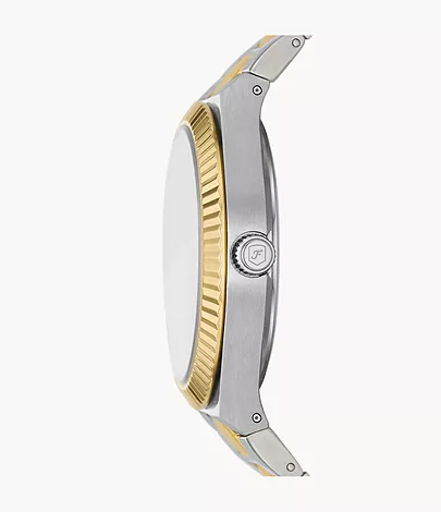 Fossil Uhr Scarlette 3-Zeiger-Werk Edelstahl Bicolor