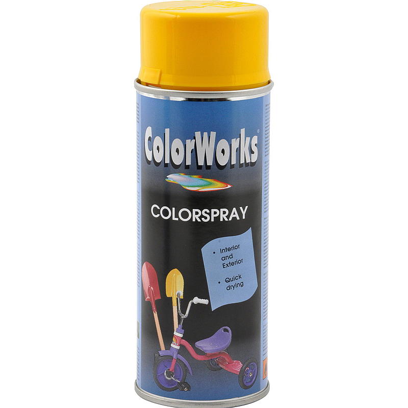 ColorWorks Spraymaling 400ml Gul RAL1021 Colorworks