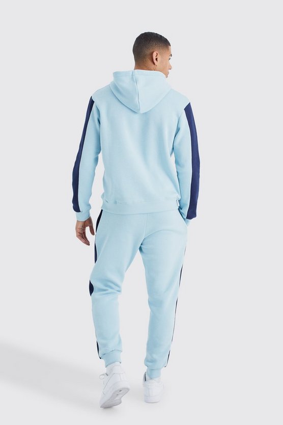 Slim-Fit Man Signature Colorblock Trainingsanzug