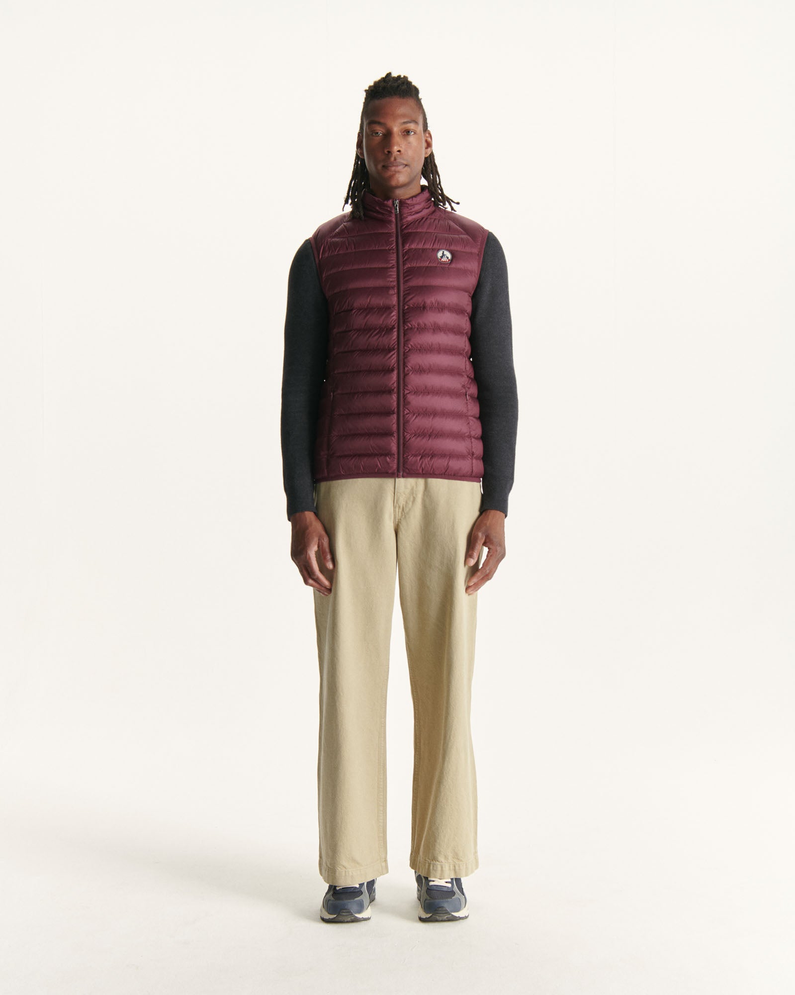 Doudoune sans manches Aubergine Tom