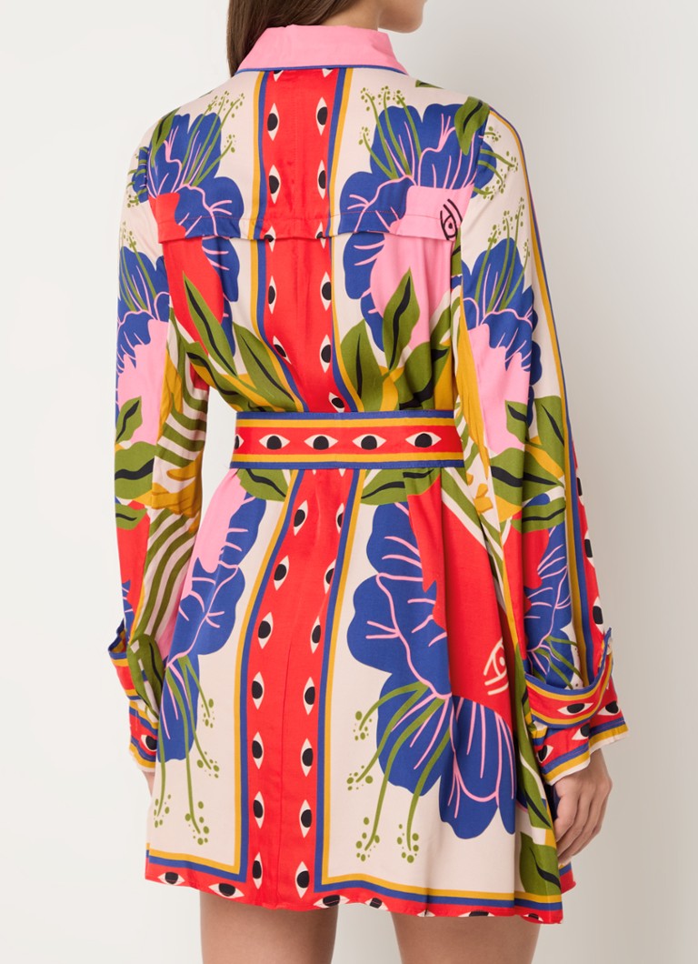 Robe-blouse Farm Rio Mini imprimée avec poches poitrine