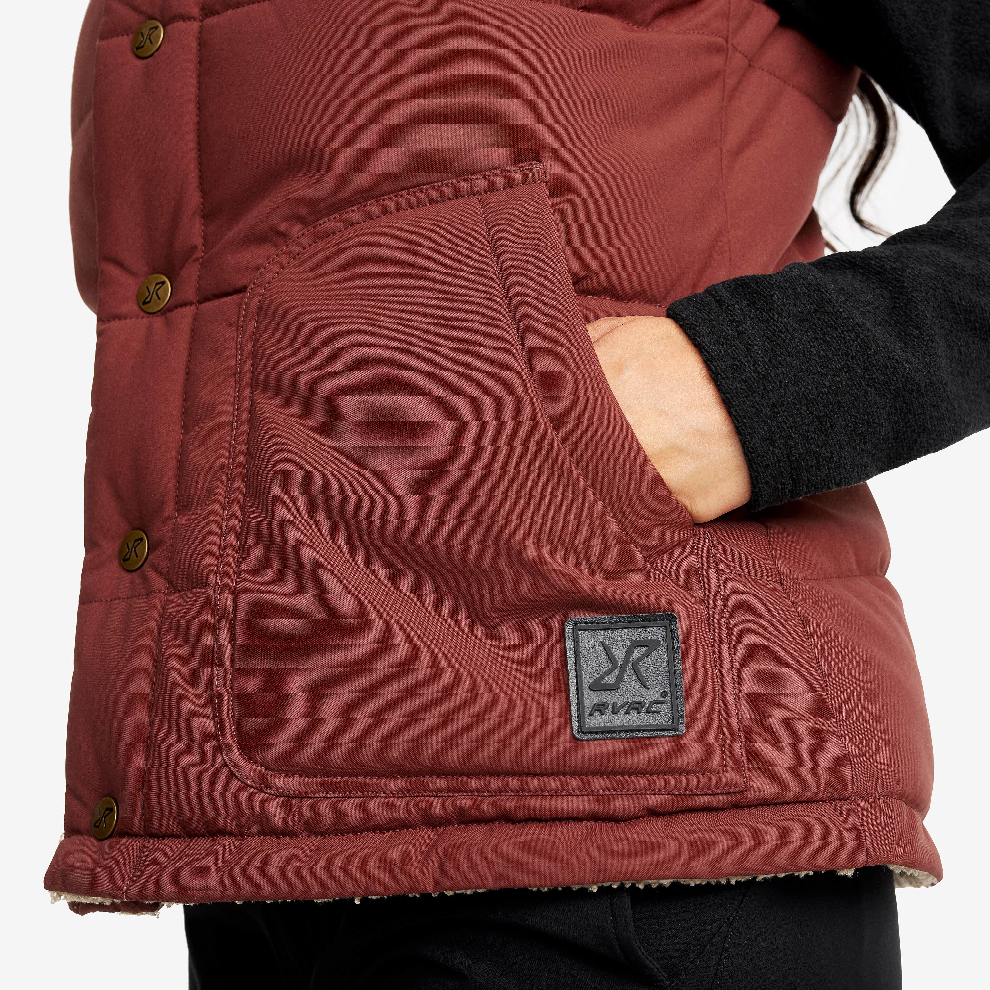 Rollick Reversible Vest Femme Earth