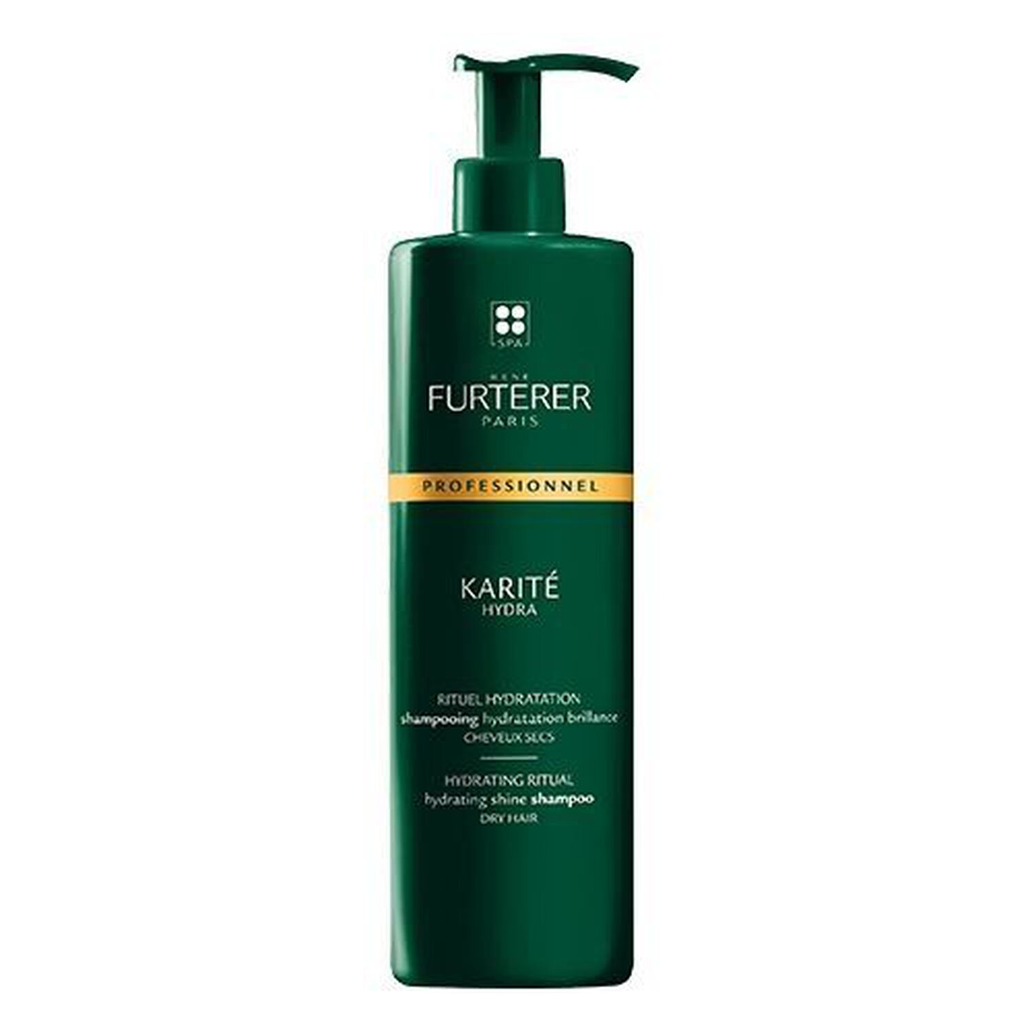René Furterer Shampoing Hydratation & Brillance Karité Hydra - Cheveux secs - 600 ml