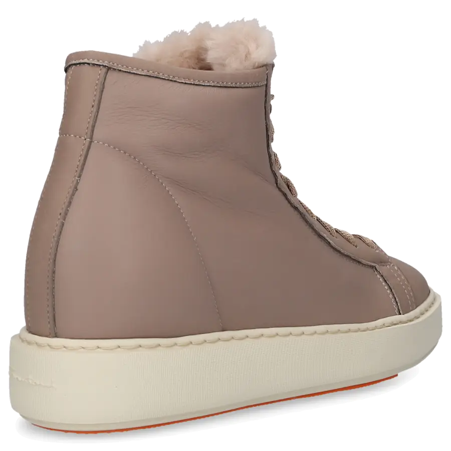 Santoni - Sneaker high 60892 Kalbsleder - beige