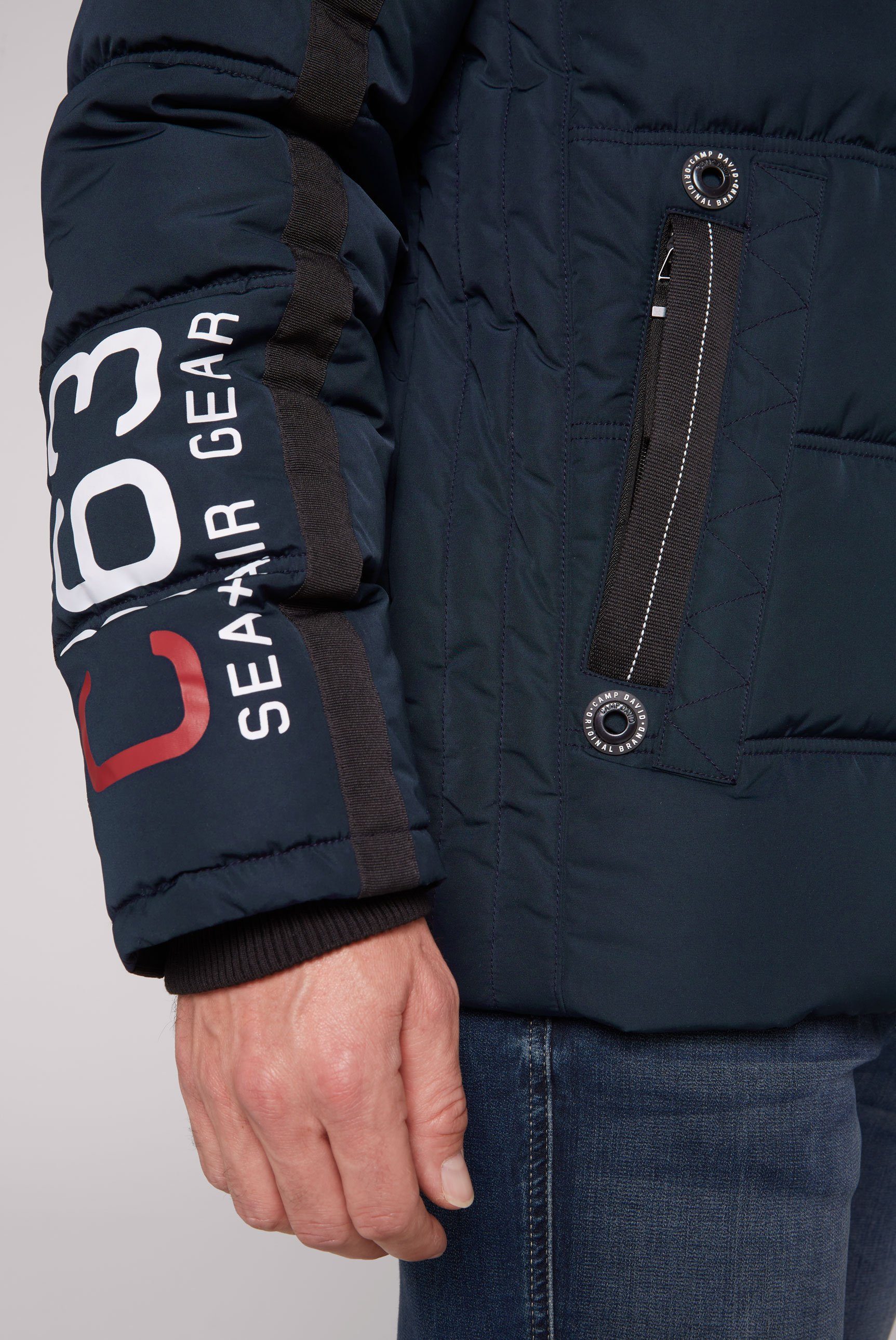 CAMP DAVID Outdoorjacke mit Windbreaker-Bündchen im Ärmel