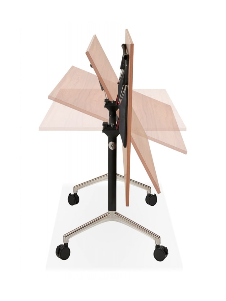KADIMA DESIGN Klappbarer Schreibtisch aus Holz mit Walnussoptik | Elegantes Design in Braun günstig kaufen