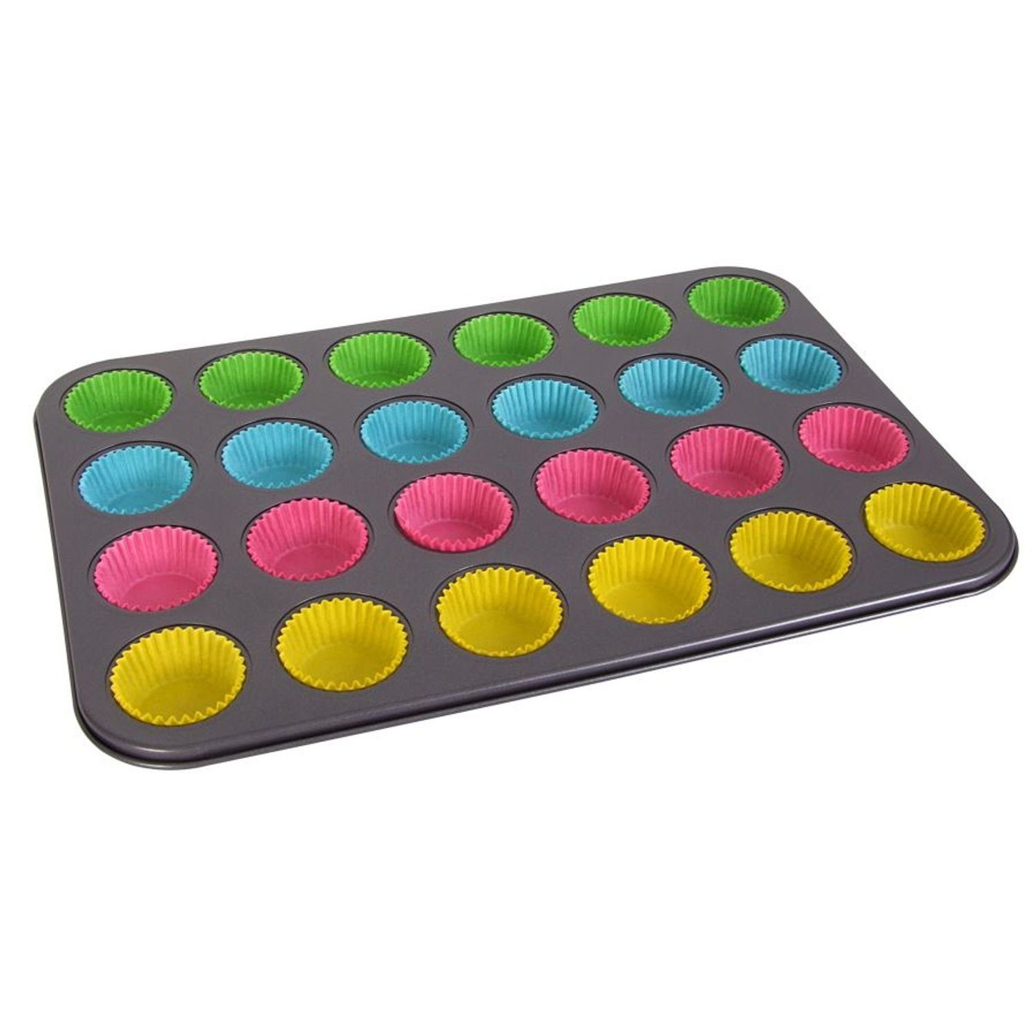 BURI Backform Muffin Backform Muffinblech Kuchenform Backblech Cupcake für 24 Muffin, (24-tlg)