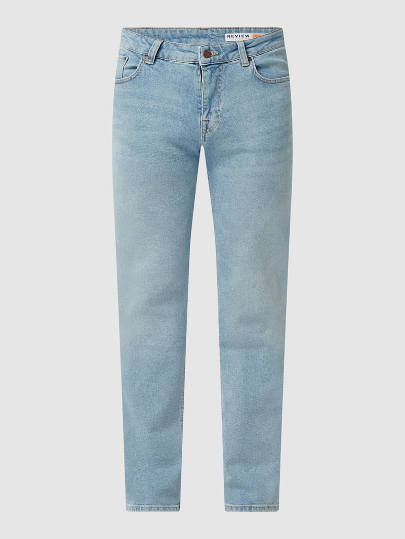 Straight Fit Jeans mit Stretch-Anteil in hellblau