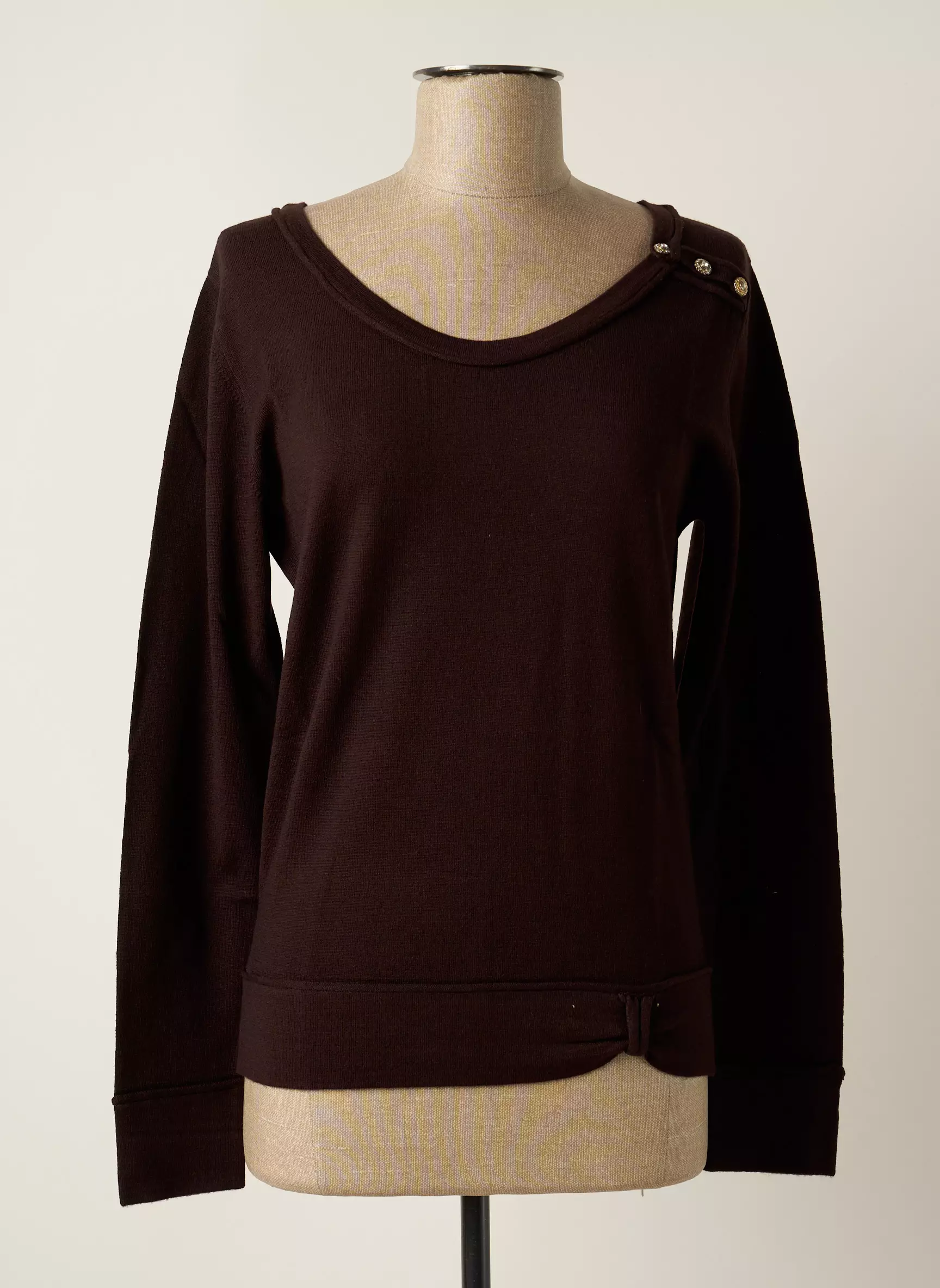 Stefan Green Pulls Femme couleur marron
