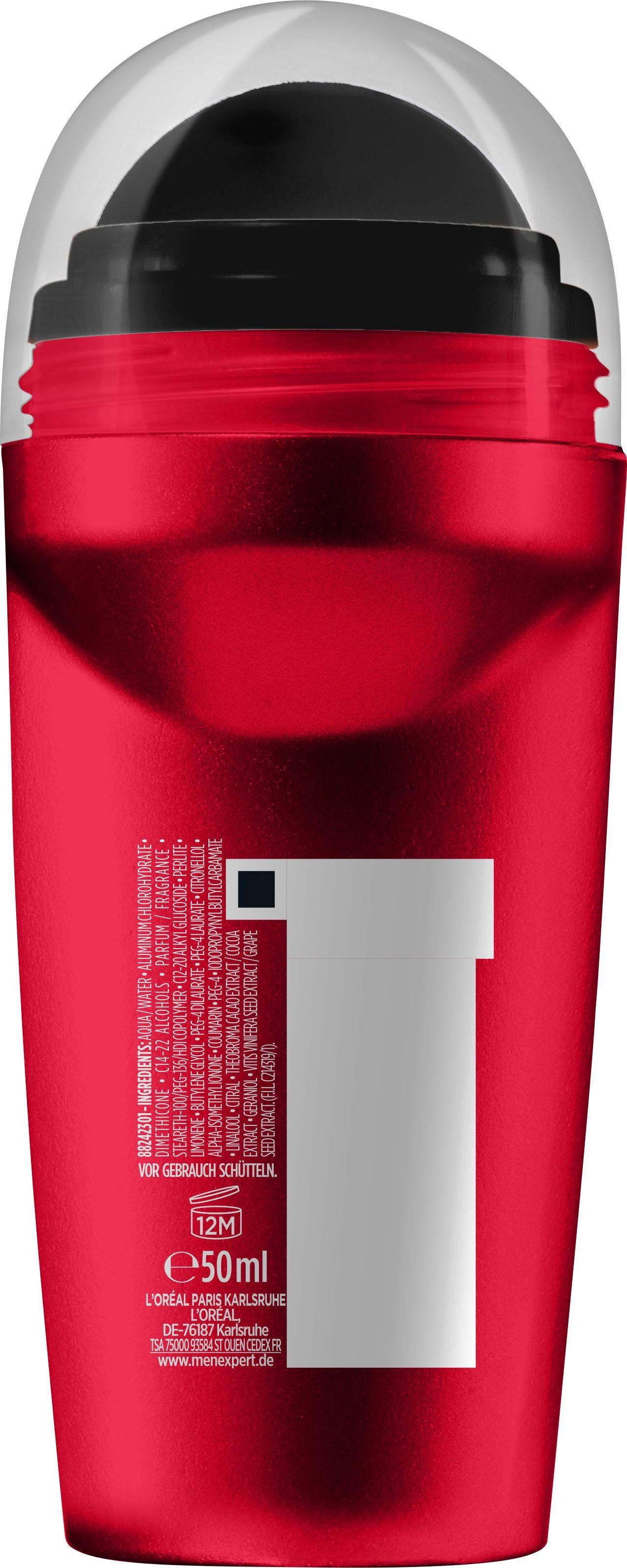L'ORÉAL PARIS MEN EXPERT Deo-Roller Ultimate Control, schützt gegen verschiedene Schweiß-Arten