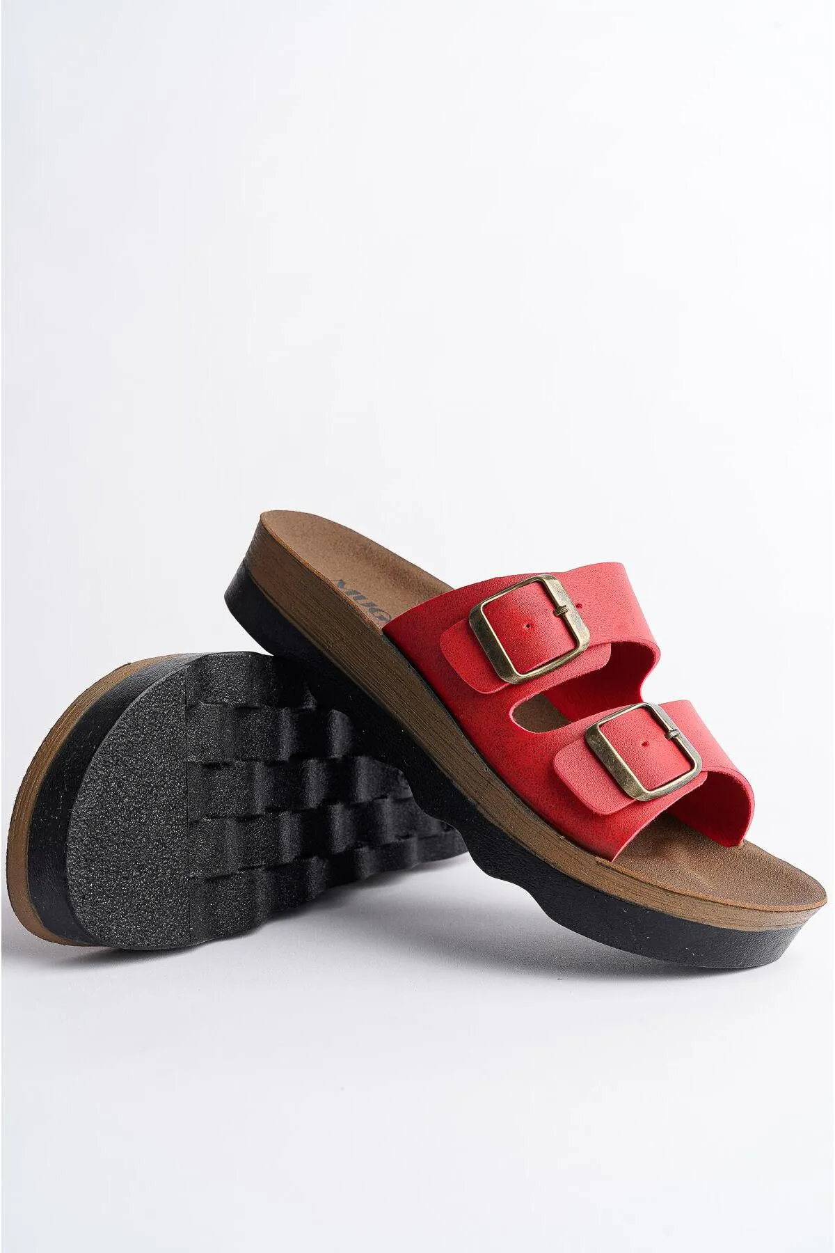 MUGGO  Rehda garantiert zwei Schnallen, bequeme Sohle, verstellbare Unisex-Hausschuhe