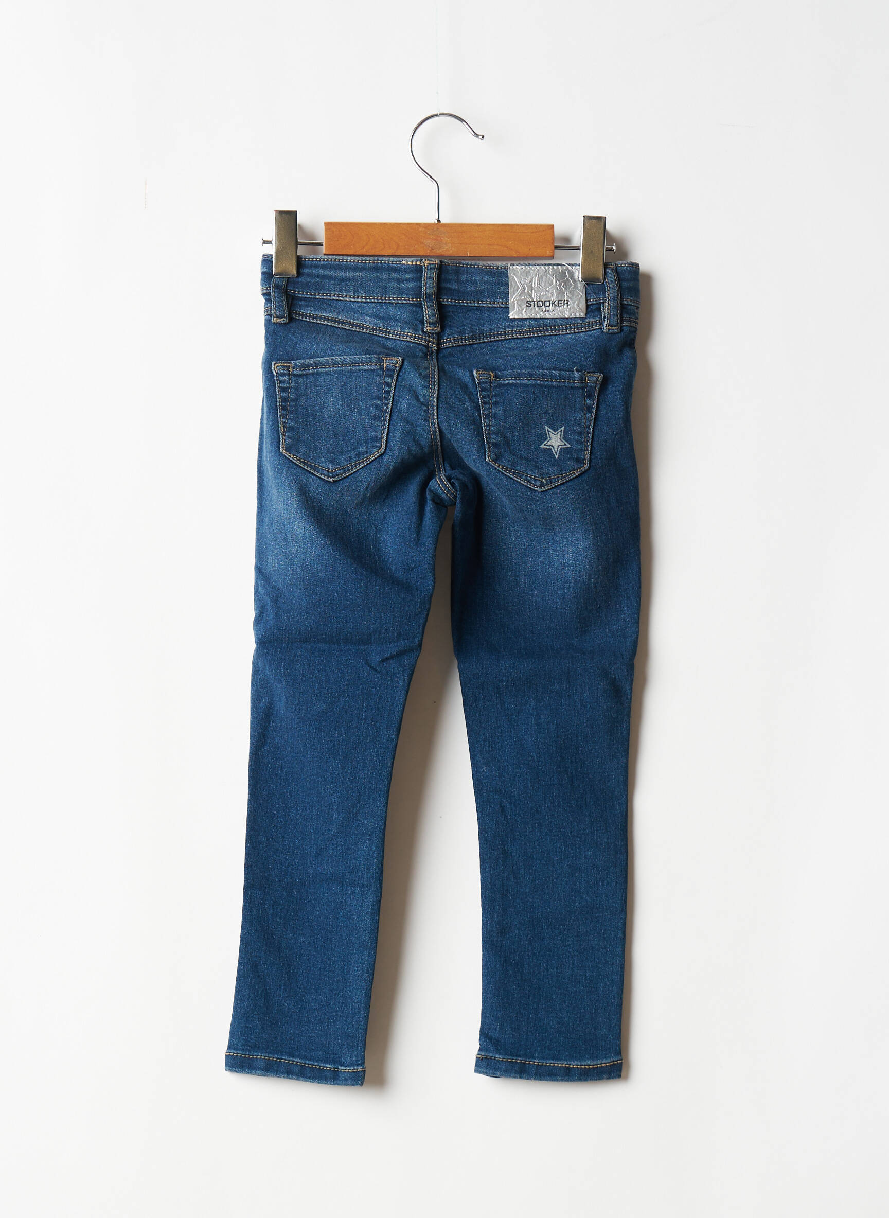 Stooker Jeans Coupe Slim Fille couleur bleu