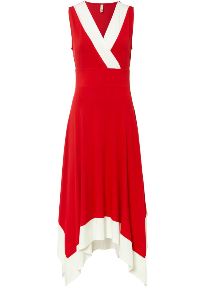 Midikleid mit weitem Rock