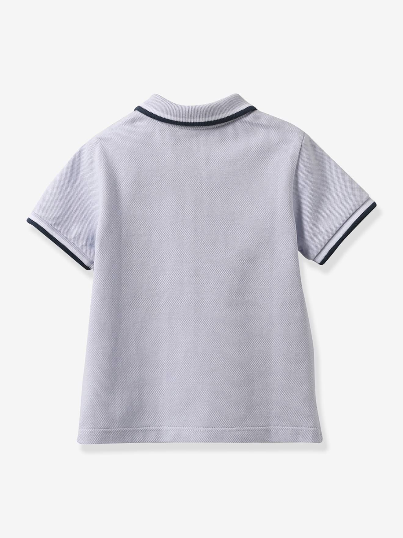Cyrillus Baby Poloshirt CYRILLUS aus Bio-Baumwolle - graublau