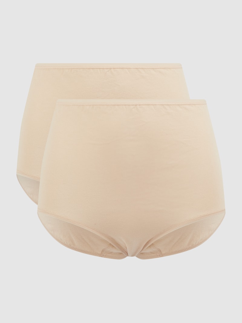 Slip mit Stretch-Anteil im 2er-Pack Modell 'Maxi' in sand