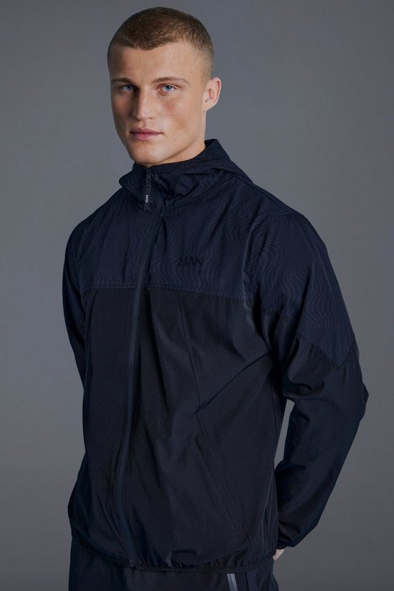 Man Active Windbreaker mit Print