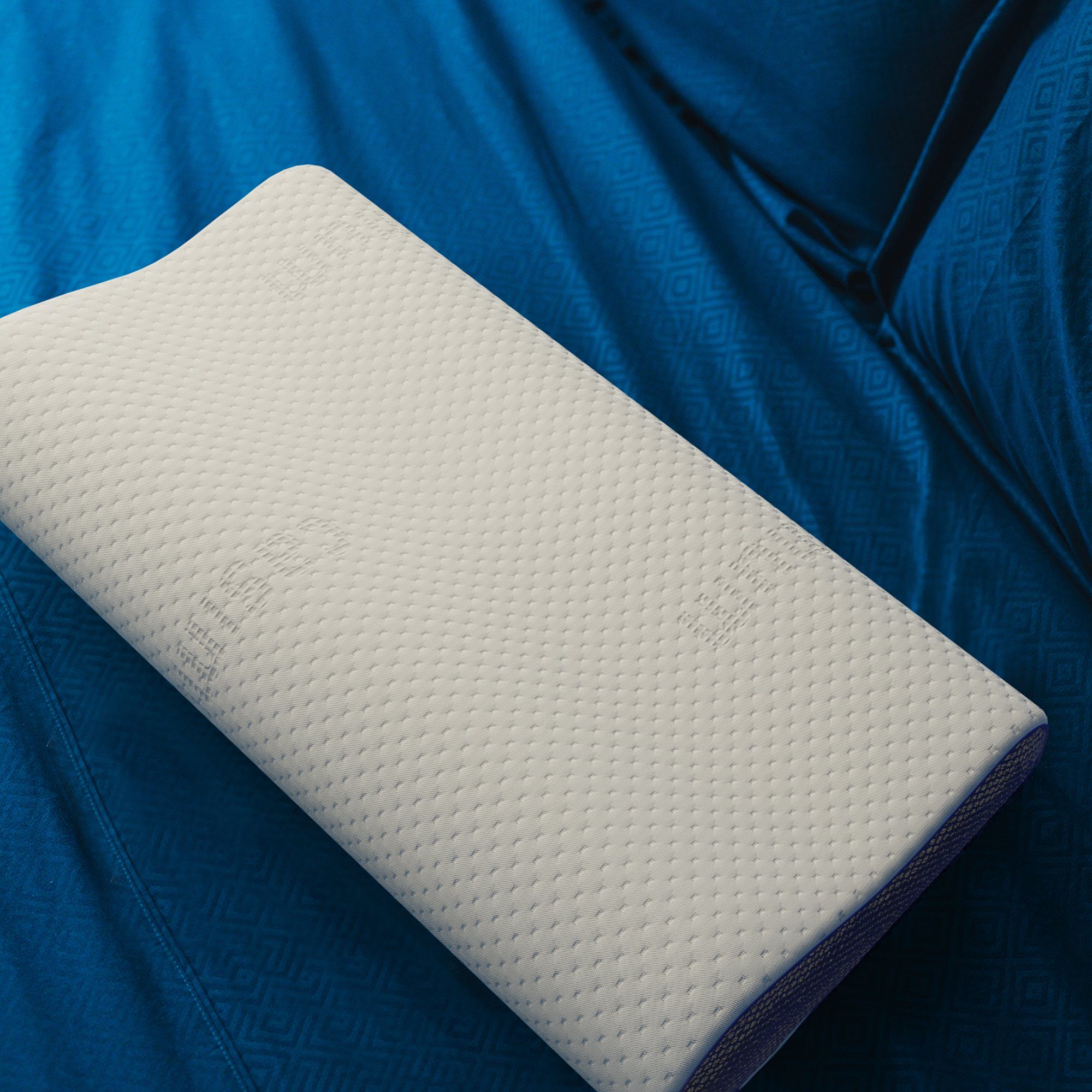 Nackenstützkissen Ergo Vario, casimum, Füllung: Memory Foam, Bezug: Grau, ergonomisches Nackenstützkissen, höhenverstellbar 60x30cm grauer Bezug