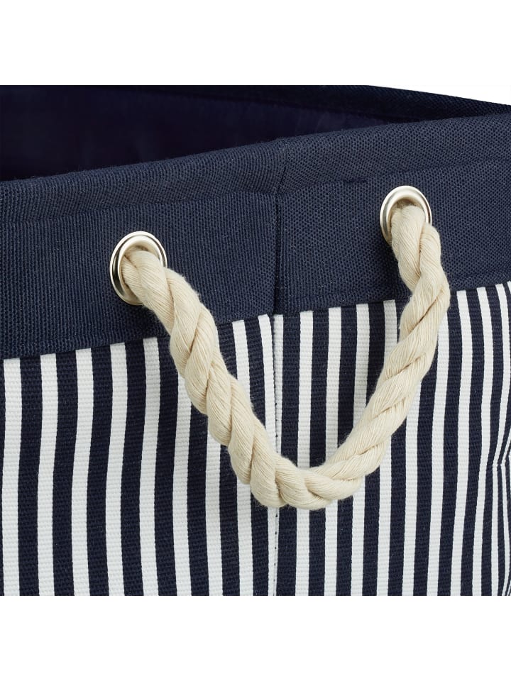 relaxdays 3tlg. Aufbewahrungskörbe Set in Blau/ Weiß günstig kaufen onesize