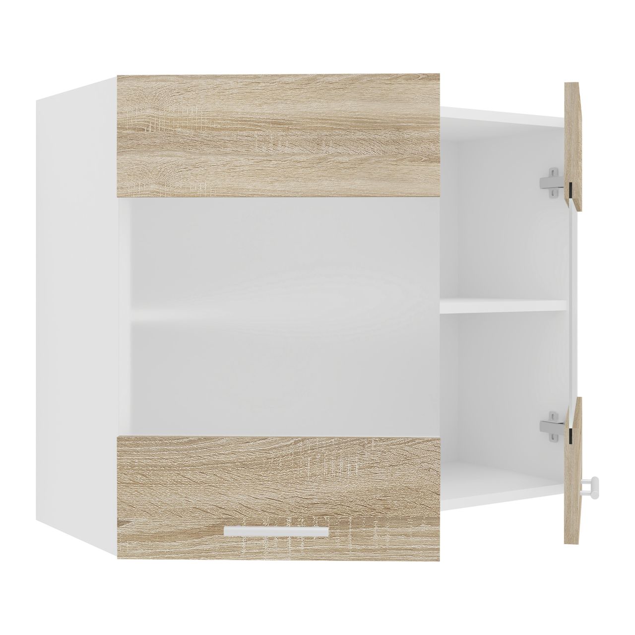 VCM Küchenschrank Breite 80 cm Matt Glastür Hängeschrank Küche Küchenmöbel Esilo