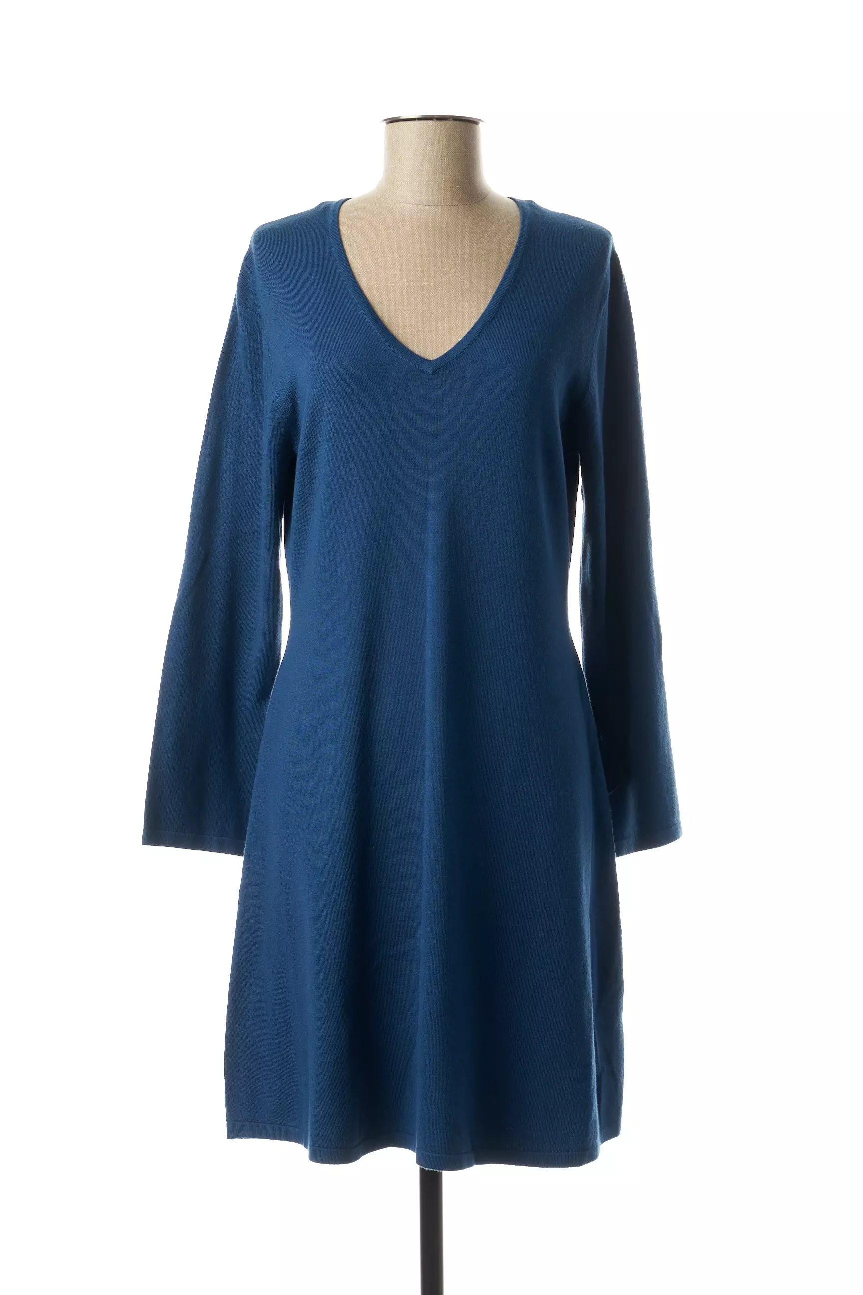 Marble Robes Courtes Femme couleur bleu
