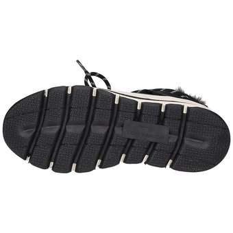Tom Tailor Schnür Boots in schwarz
