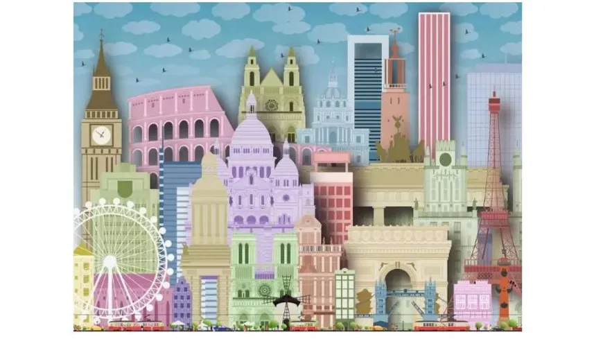 Ravensburger Puzzle - Buntes Europa - 300 Teile