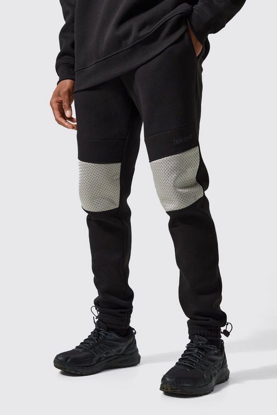Active Skinny Jogginghose mit Mesh-Detail
