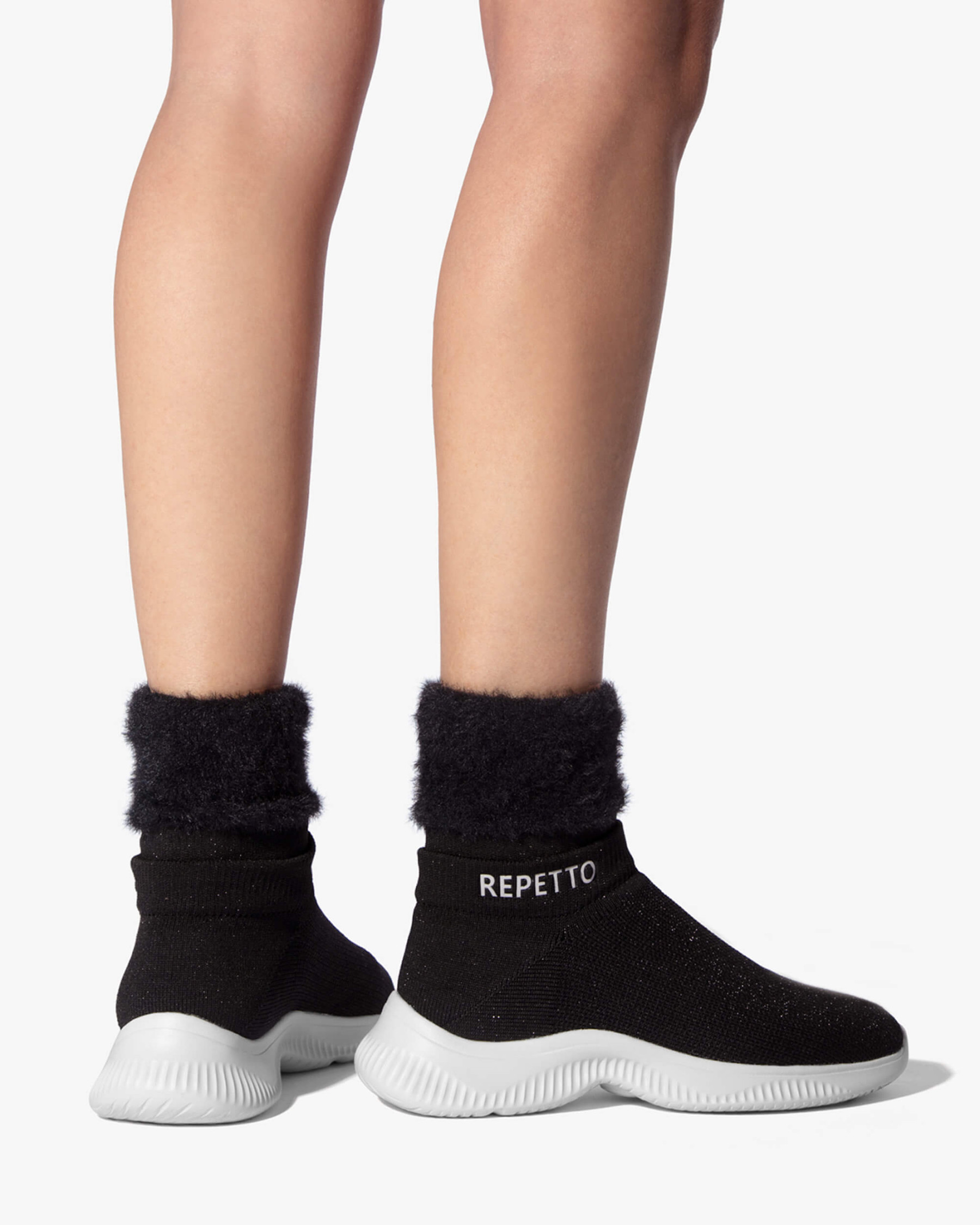 3D high warm-up sneakers