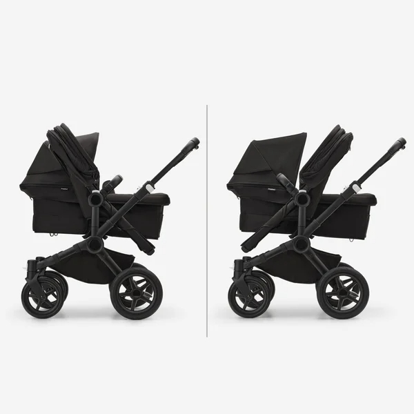 Bugaboo Donkey 5 Twin 2-in-1 Stroller Set Black/Desert Taupe, Desert Taupe