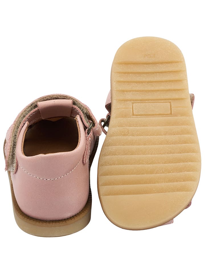 POM POM Leder-Halbsandalen in Rosa günstig kaufen