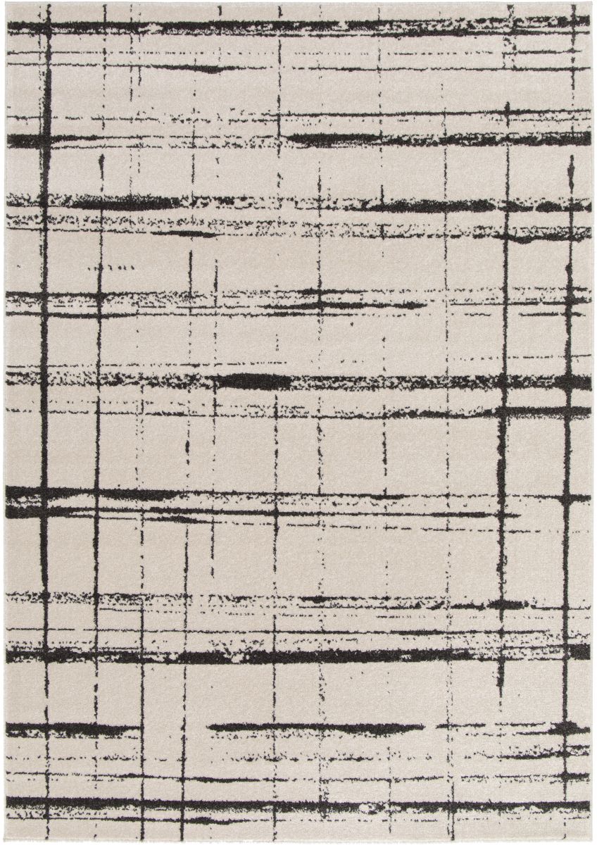Webteppich Urban Schwarz-Weiß 80 x 150 cm