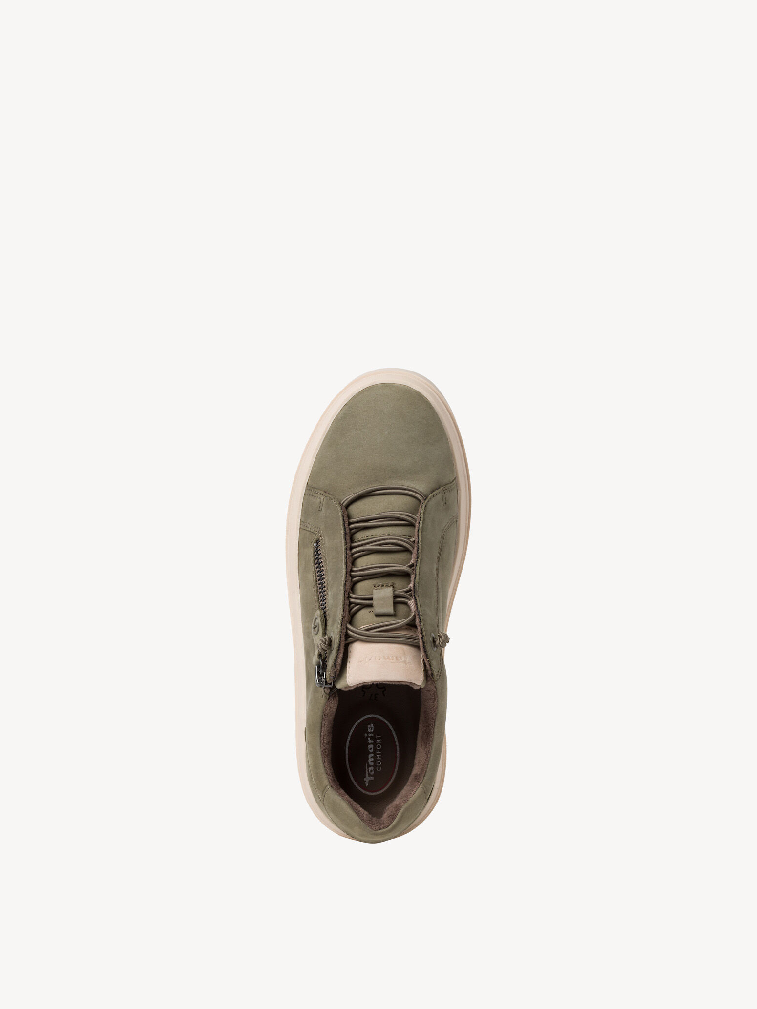 Basket en cuir - vert