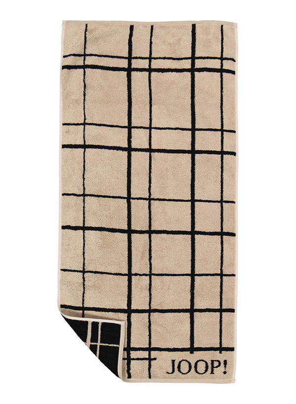 JOOP!, Handtuch, 50 x 100 cm, schwarz-hellbeige