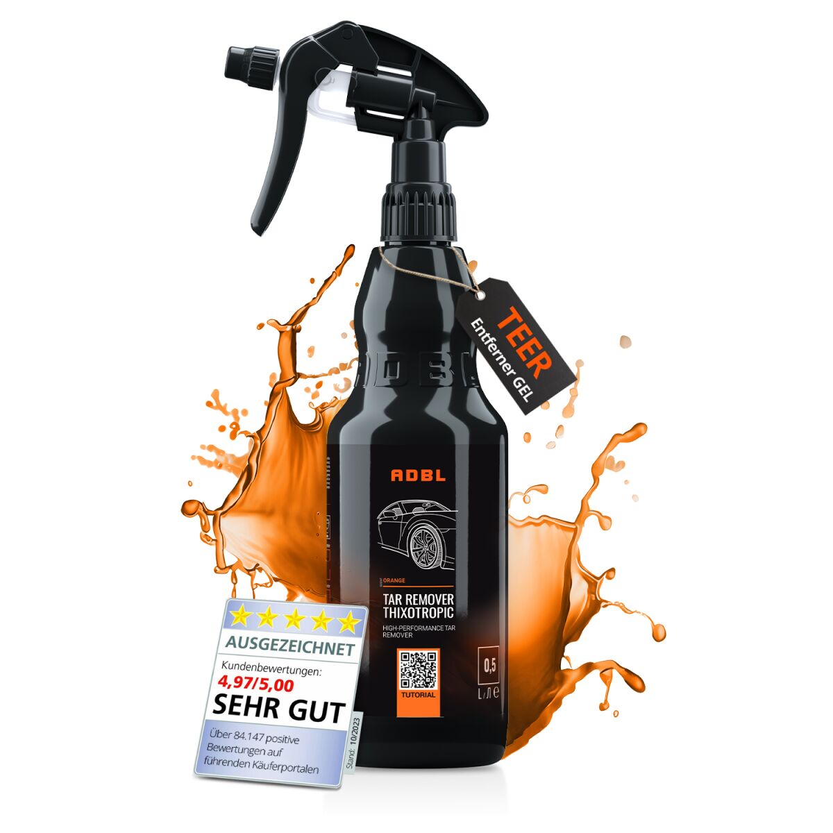 ADBL Tar Remover Thixotropic Teerentferner mit Canyon Trigger 500ml