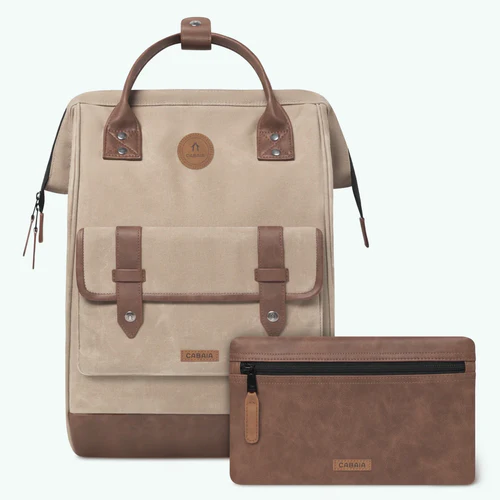 Adventurer Large Backpack with Beige Flap