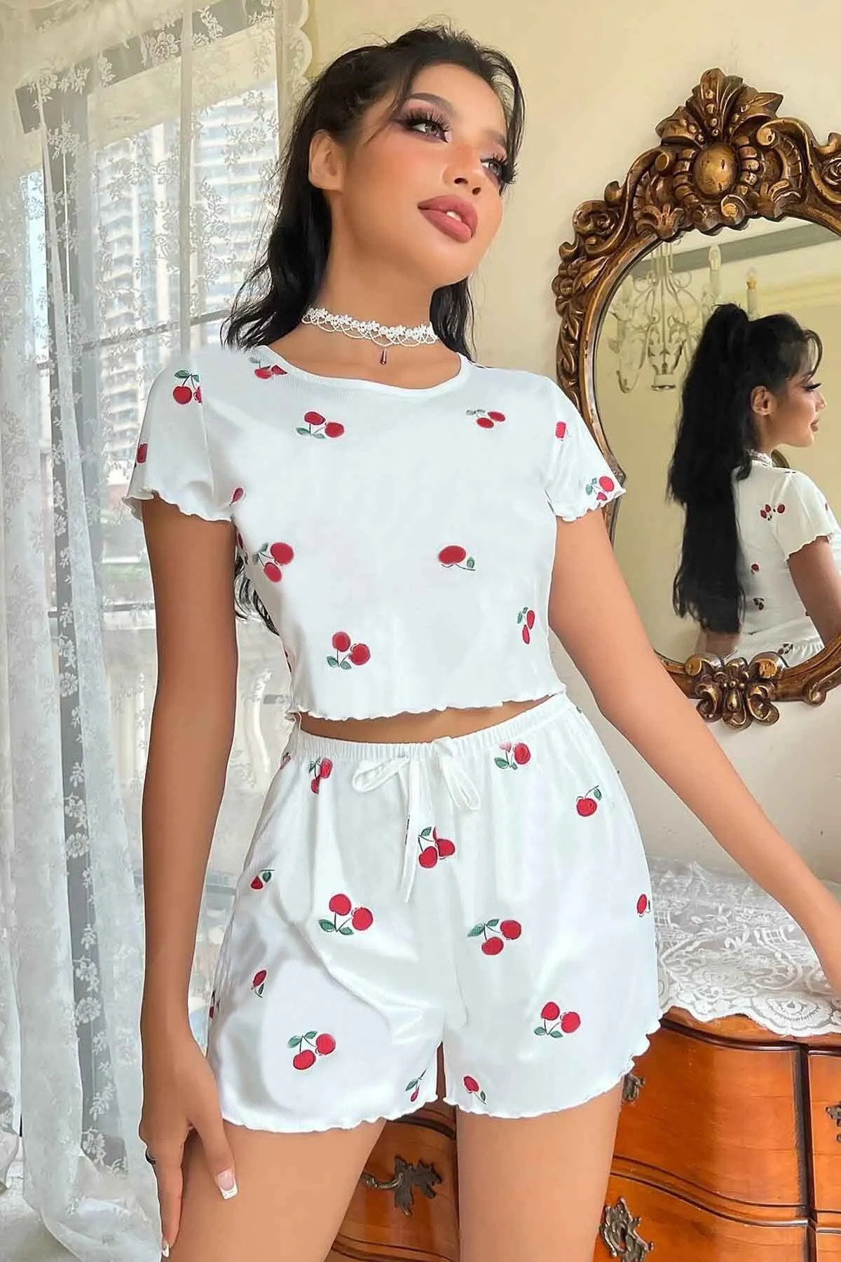 Merry See  Pyjama set - Weiß - Print
