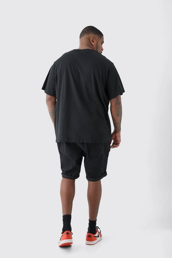 Plus T-Shirt mit M Logo-Print