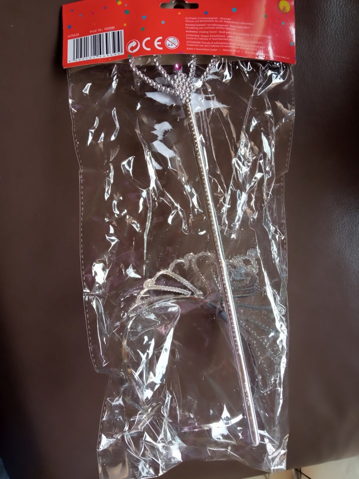 Rubie`s 2tlg. Prinzessinnen-Set in Silber günstig kaufen onesize