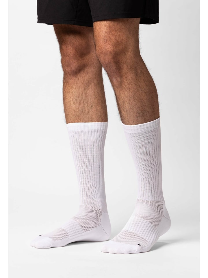 SNOCKS Hohe Laufsocken 4 Paar in Weiß günstig kaufen