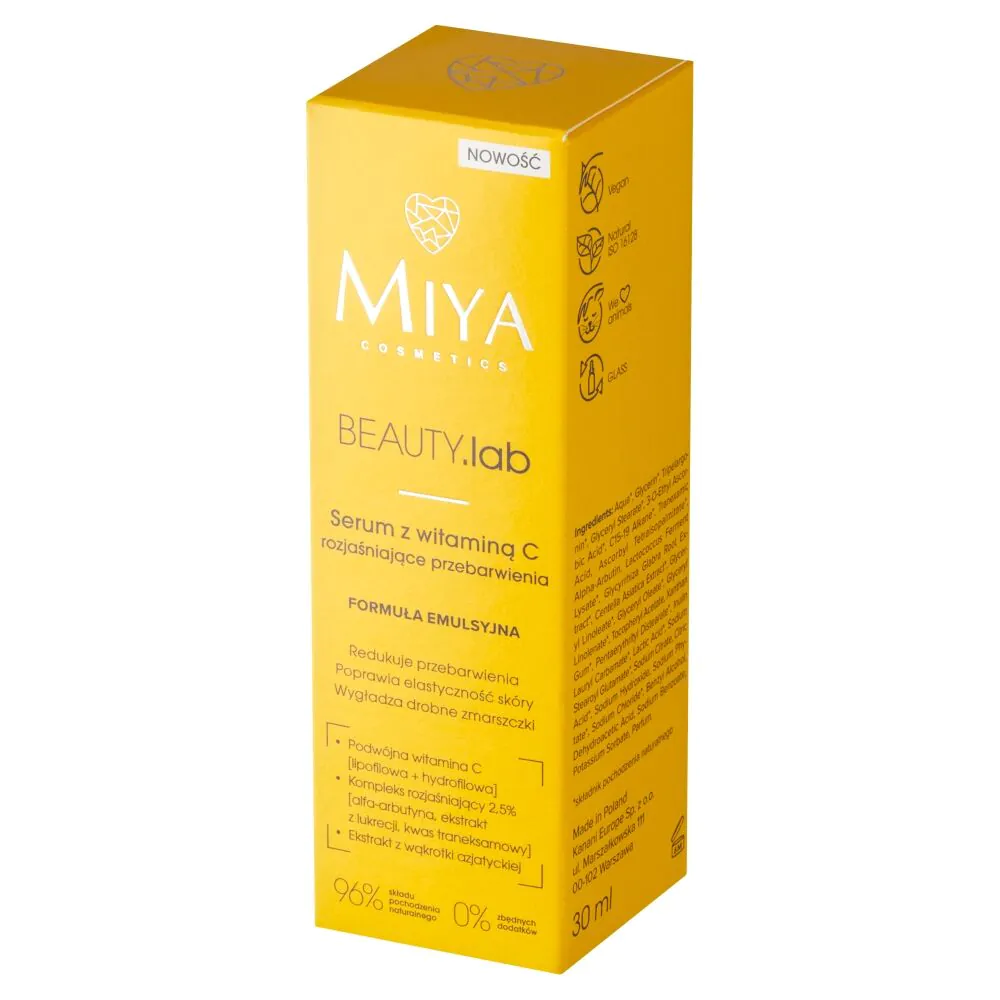 Miya BEAUTY.lab Wit.C - Serum s vitaminom C za posvjetljivanje diskoloracija 30ml