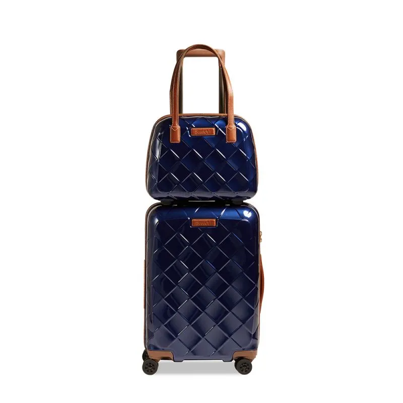 Stratic Leather&More - Hartschalen-Koffer Beautycase (bis 28cm) - blue