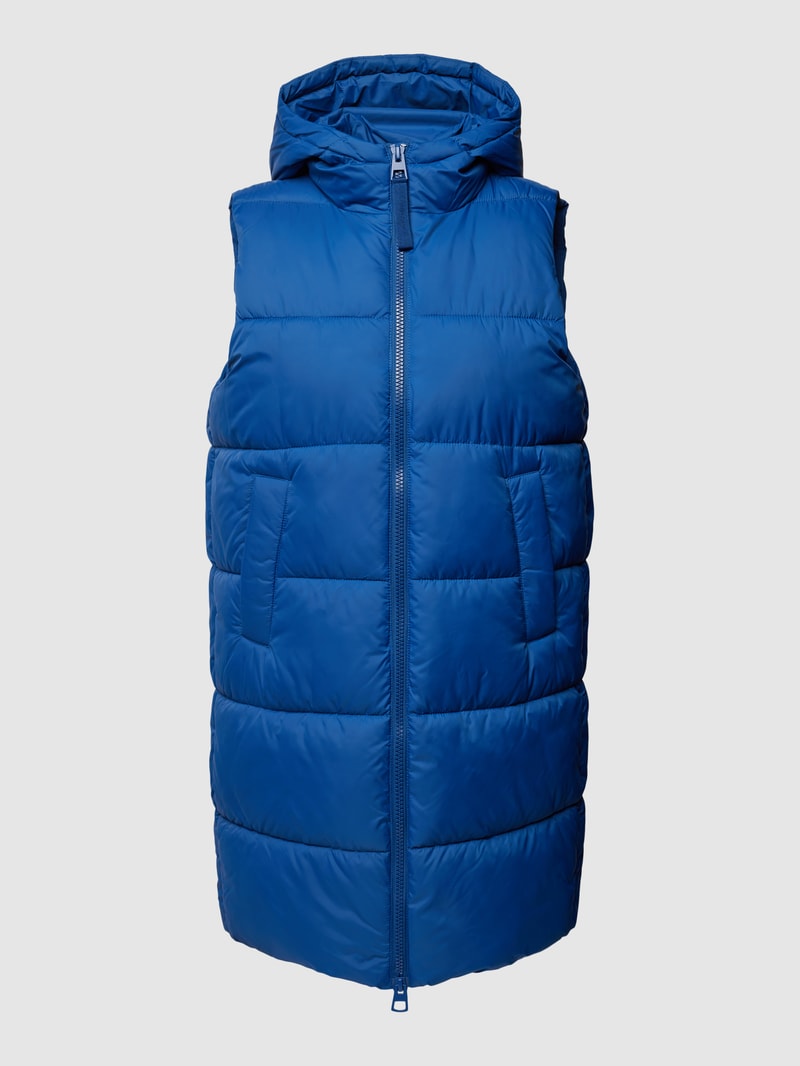 Weste mit Steppnähten Modell 'Puffer' in blau