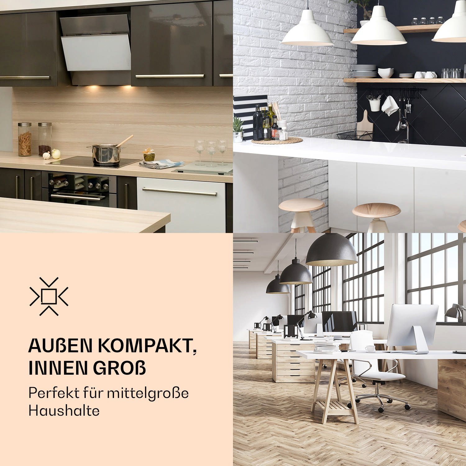 Klarstein Gefrierschrank HEA20-Laika65-Blu 10036172, 91 cm hoch, 47 cm breit