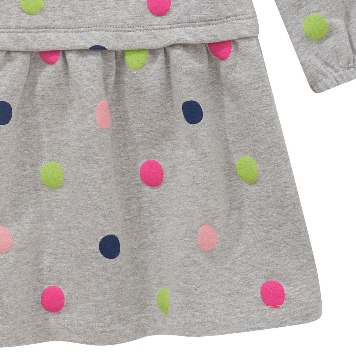 Baby Sweatkleid mit Punkten allover