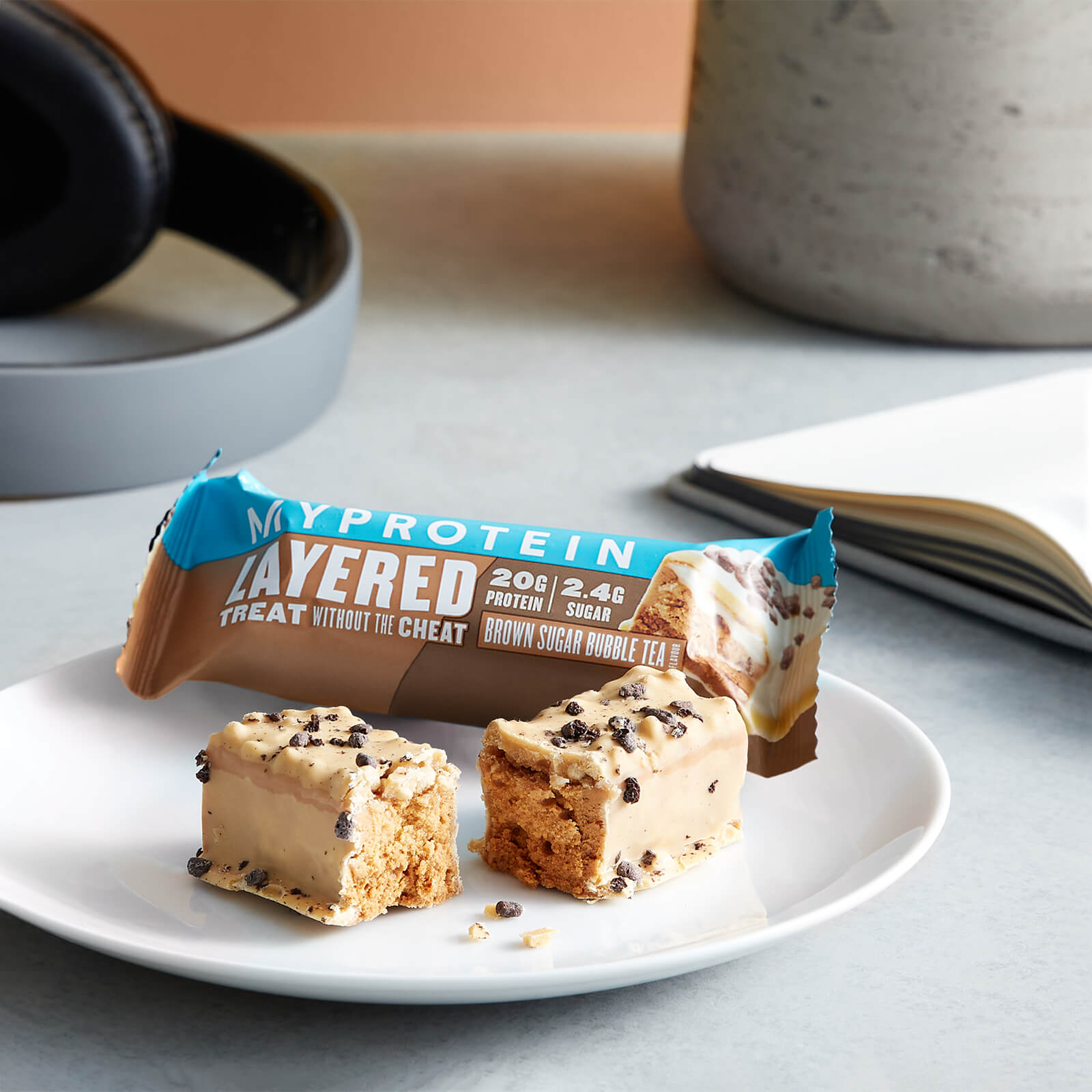 Retail Layer Bar, Brown Sugar Bubble Tea, 12 x 60g
