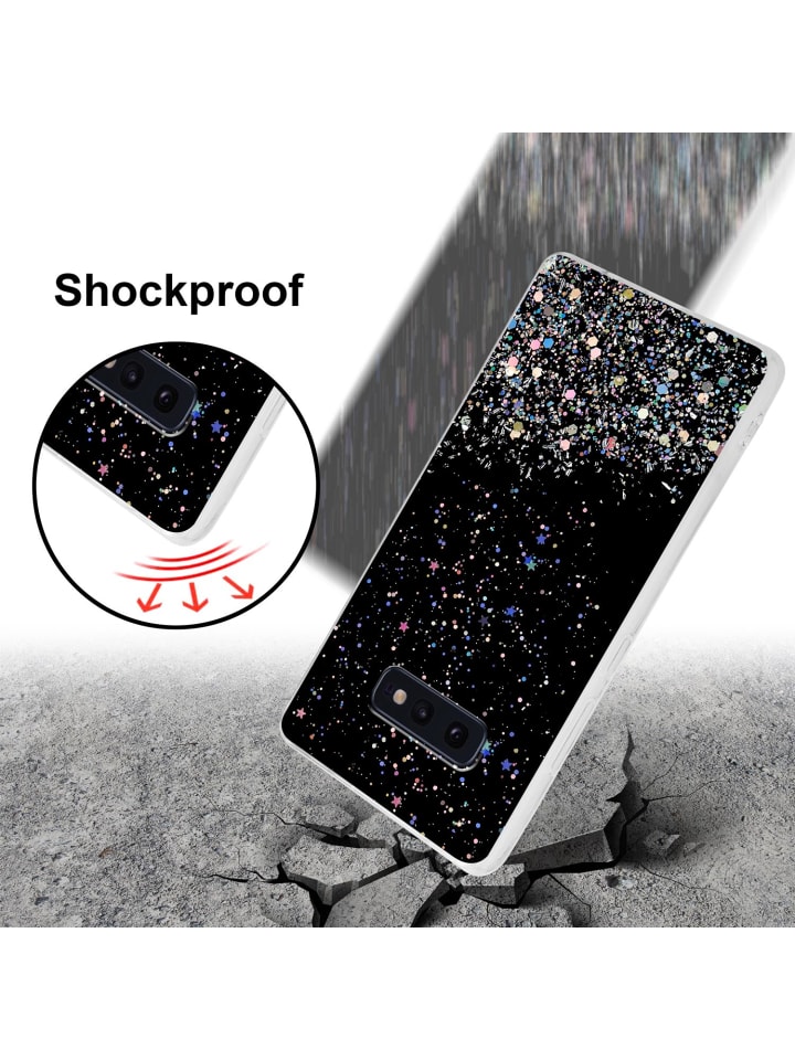 cadorabo Hülle für Samsung Galaxy S10e Glitter in Schwarz mit Glitter günstig kaufen onesize