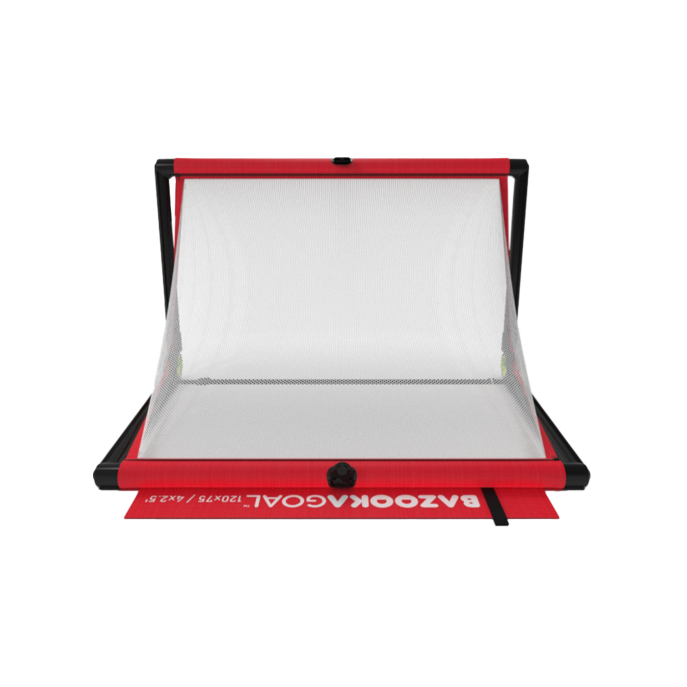 Bazookagoal Teleskoptor | 120x75 cm Rot Weiss | Funino Fußball Minitor