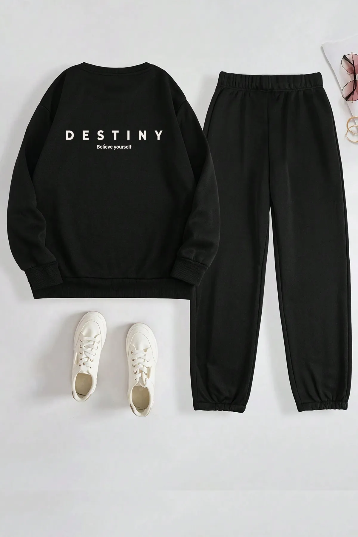 uyguntarz  Bedrucktes Unisex-Trainingsanzug-Set „Destiny“.